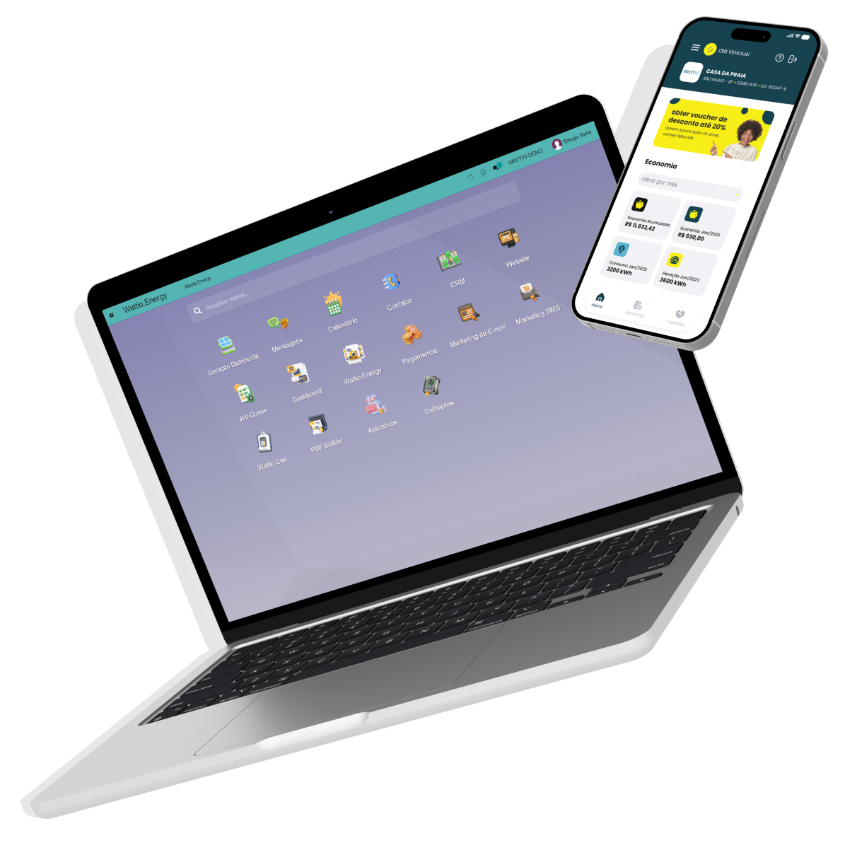 Notebook Sistema Wattio