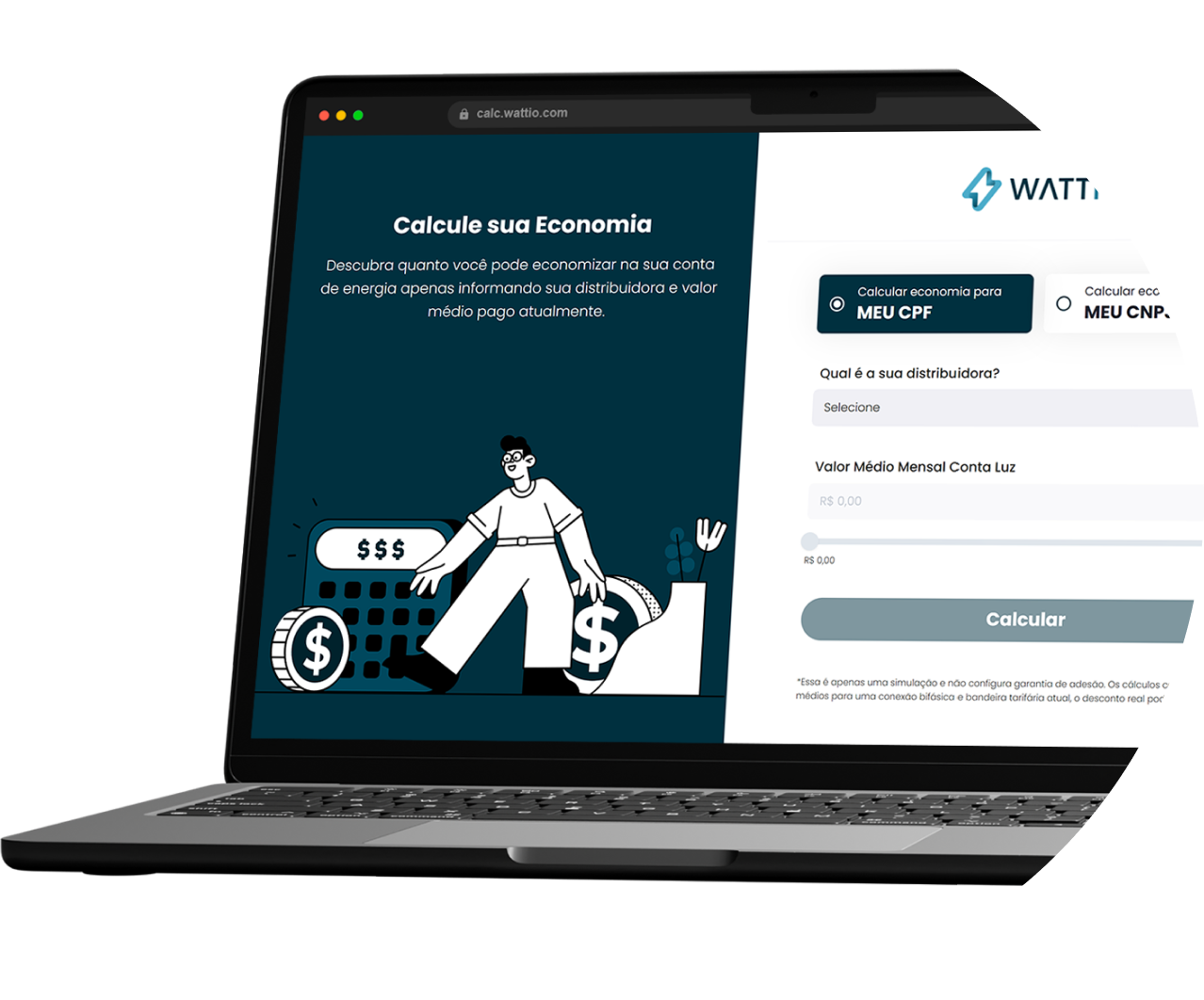 Tela Wattio-calc